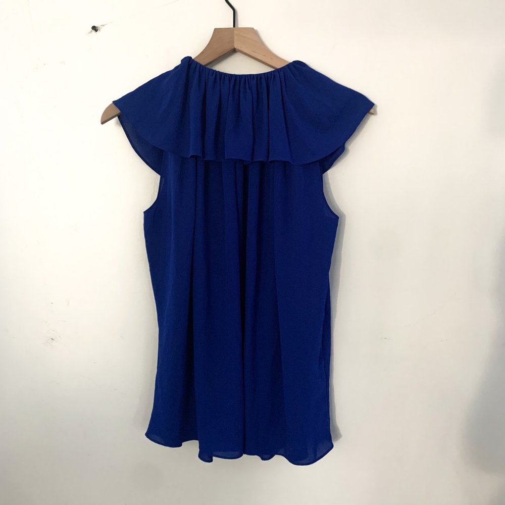 Kate Spade Blue Ruffled Top - Picture 9 of 12